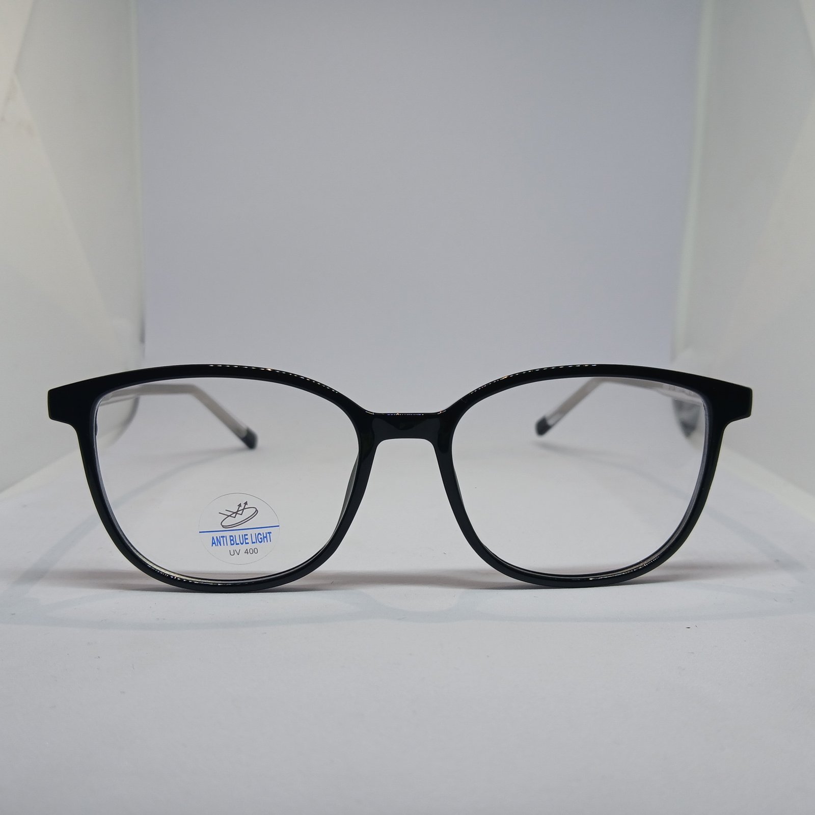Oval Black Rod Unisex Bluecut Frame